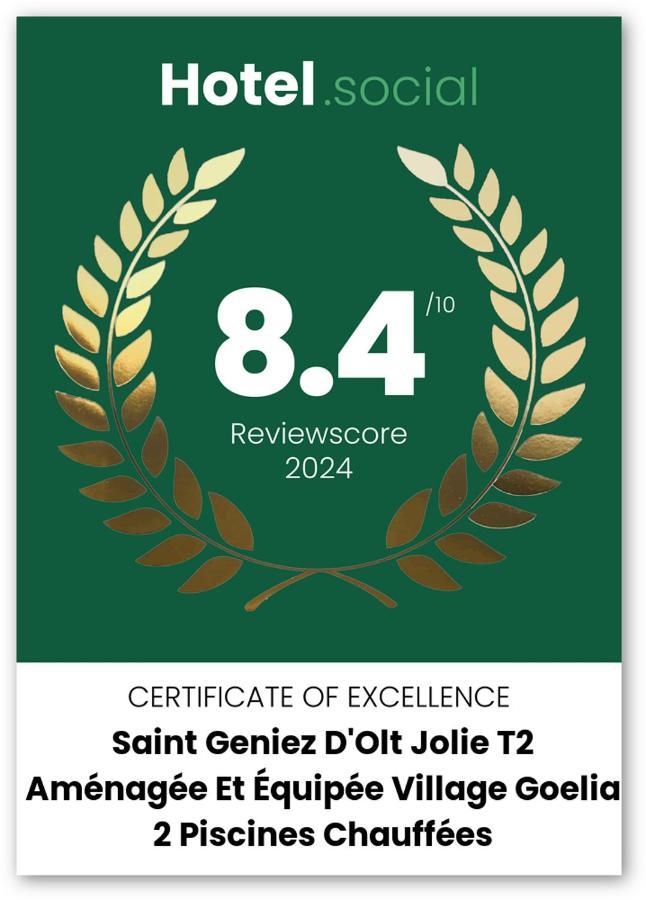 Saint geniez d'olt Jolie t2 aménagée et équipée village goelia 2 piscines chauffées Exterior foto